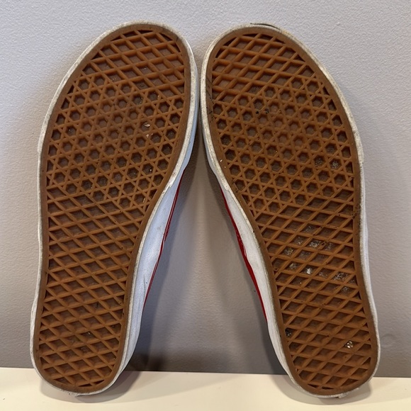 Red Canvas Vans - Picture 6 of 7